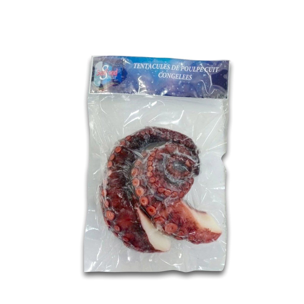 Tentacules de poulpe cuit congelées