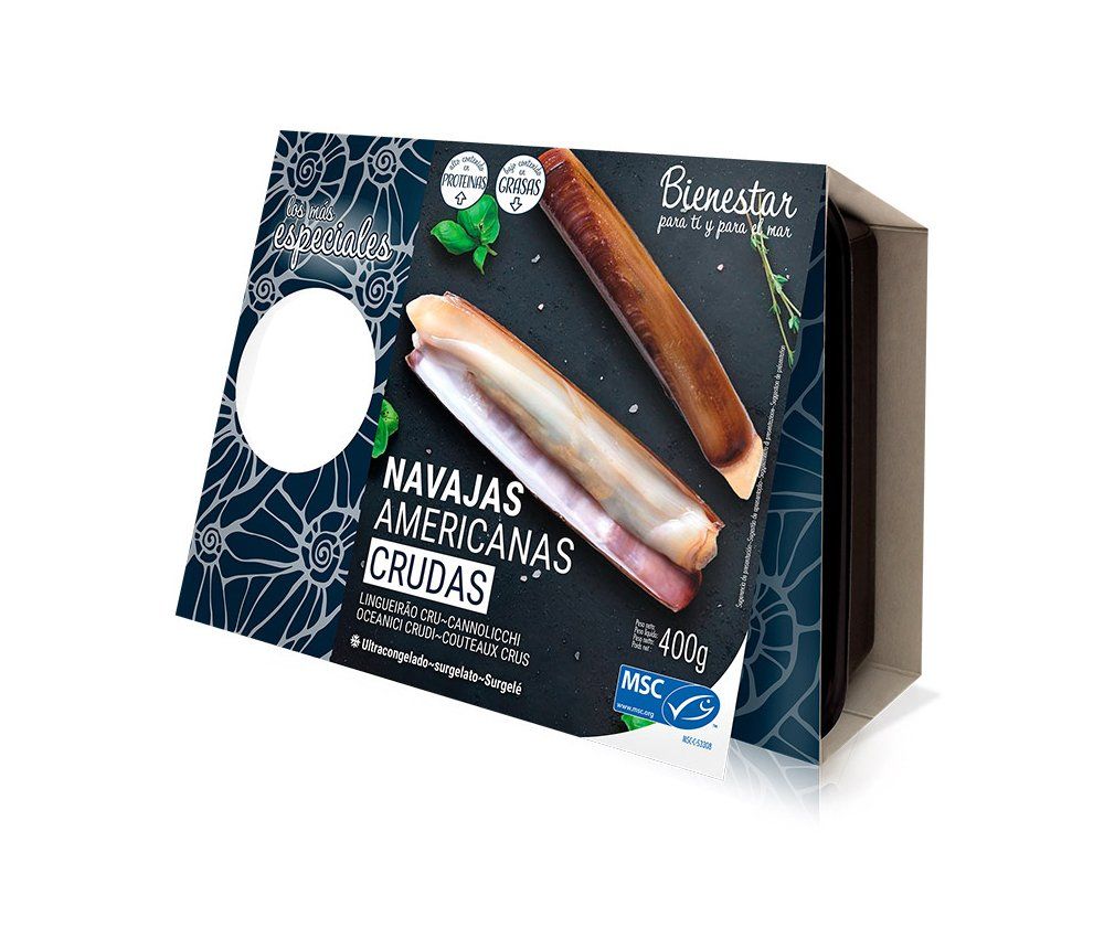 Couteaux entiers congelés