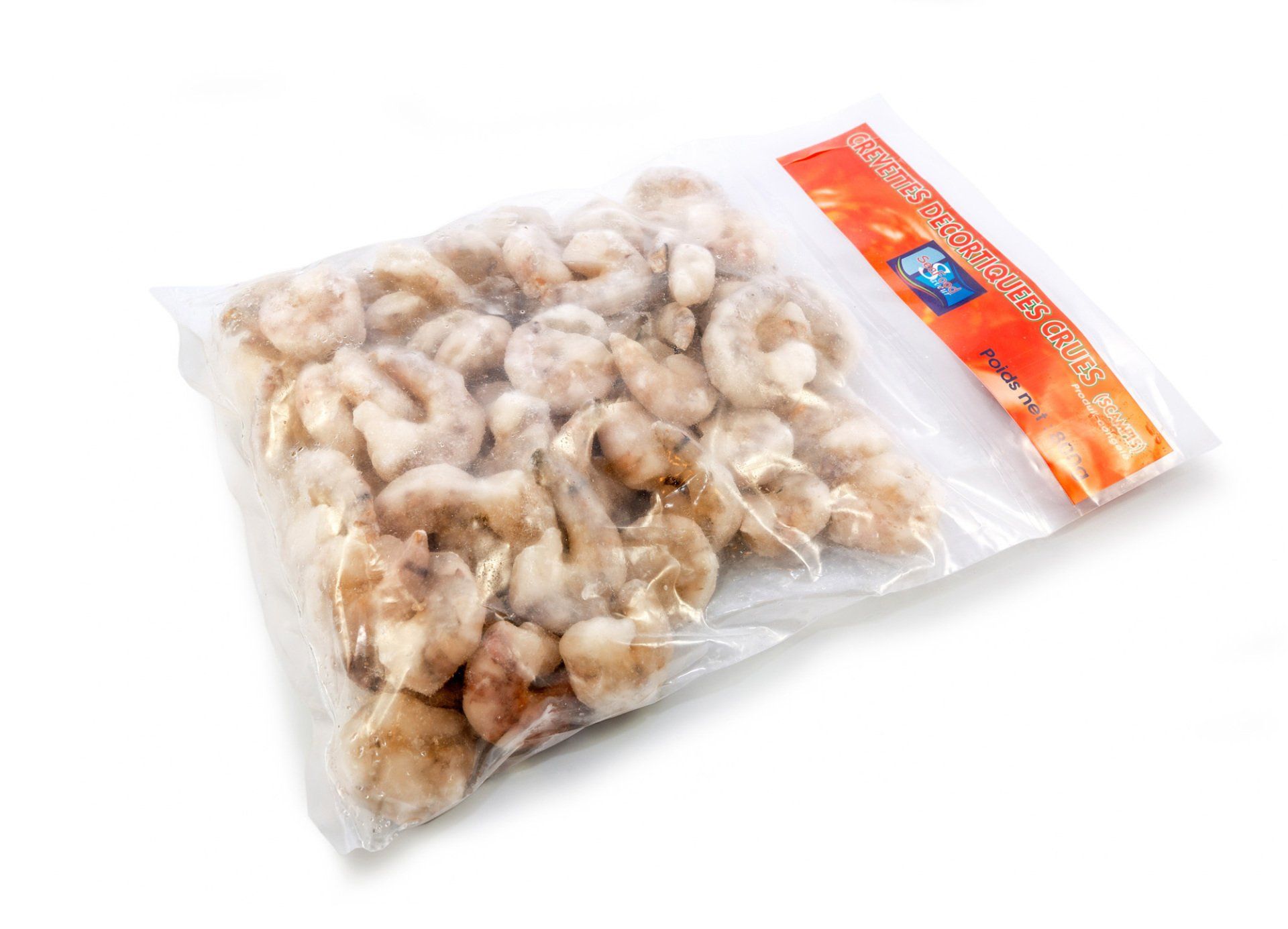 Crevettes décortiquées crue Scampi congelées