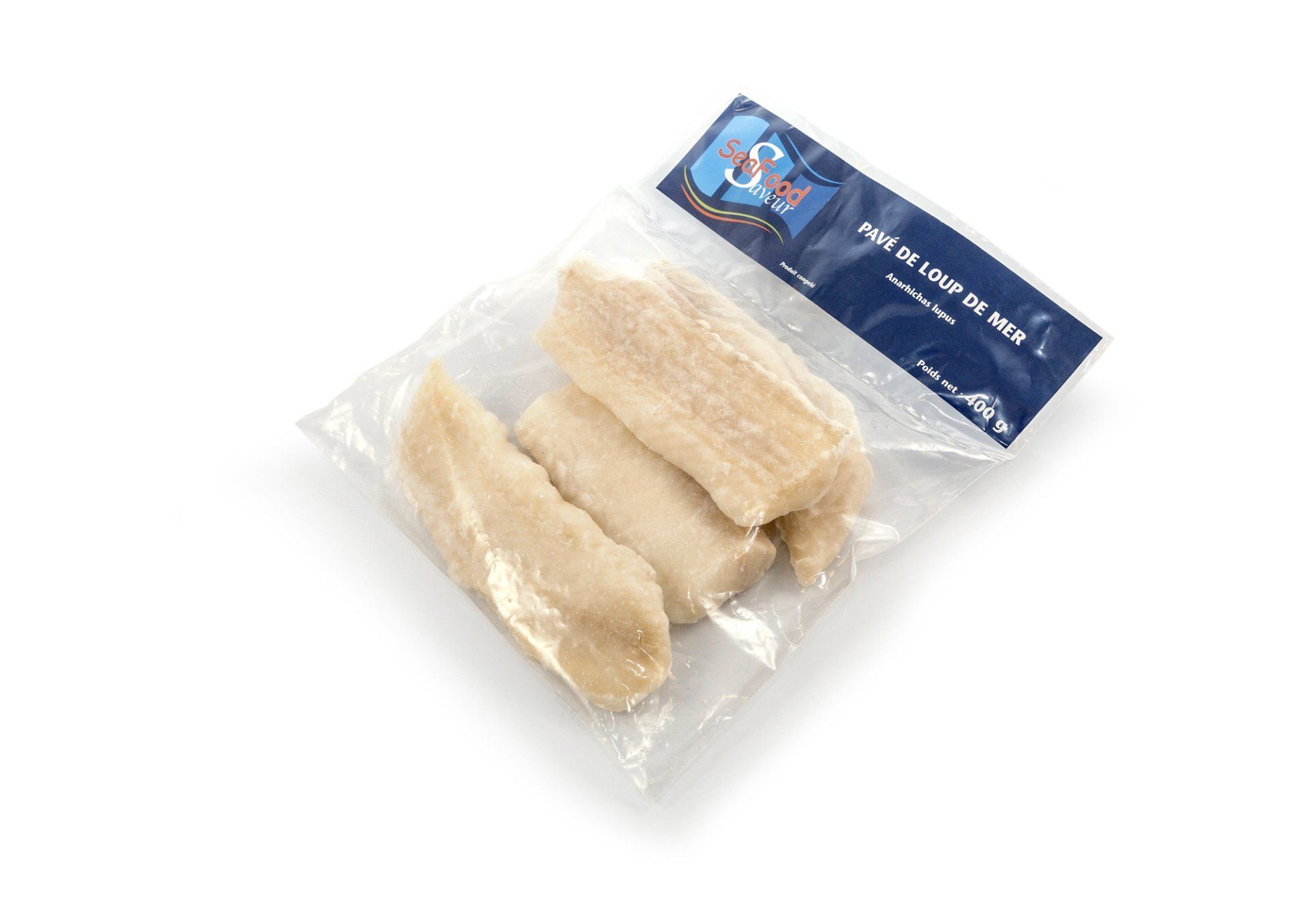 Rodaja de lubina congelado