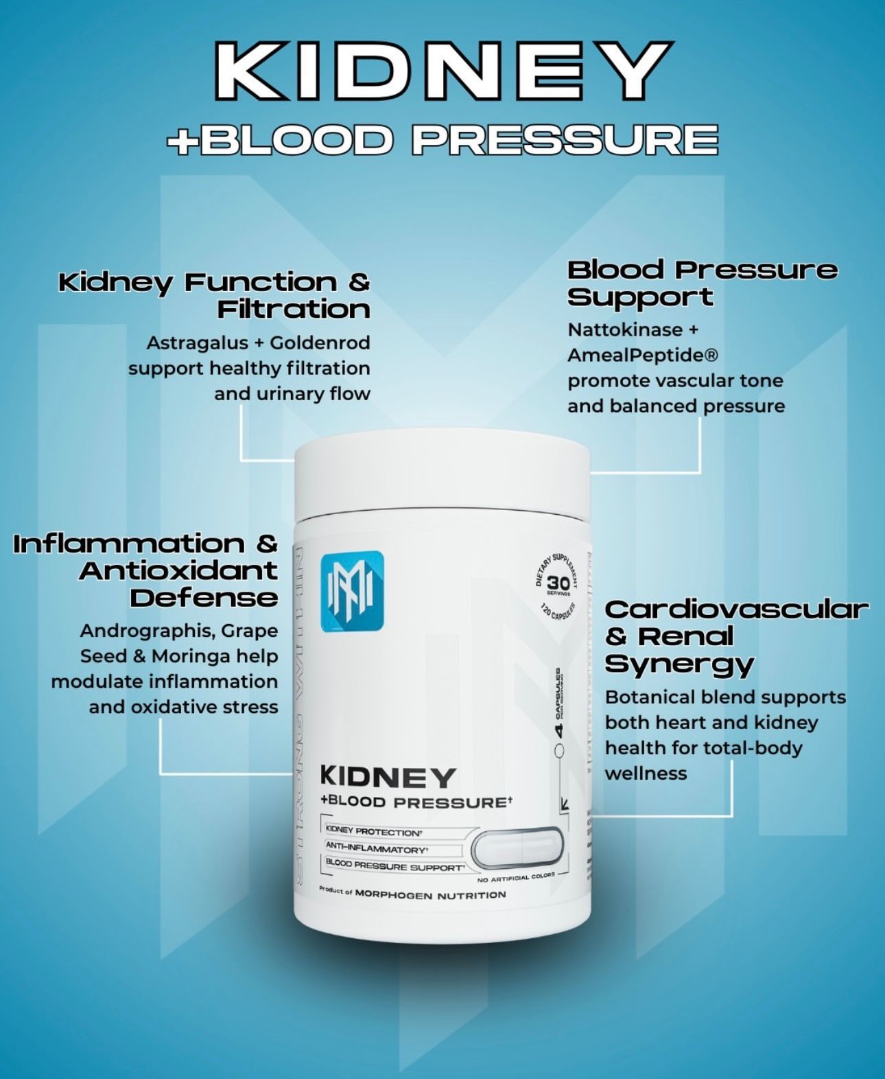 Supplement bottle labeled