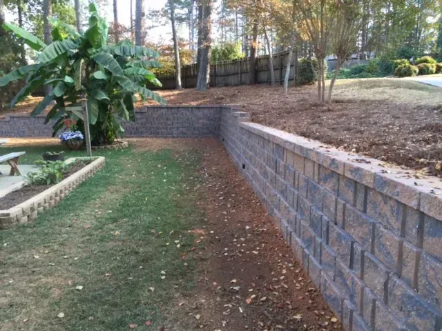 A retaining wall