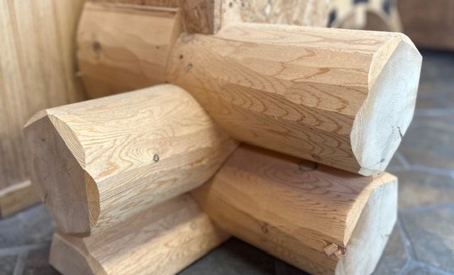 a sample log wall