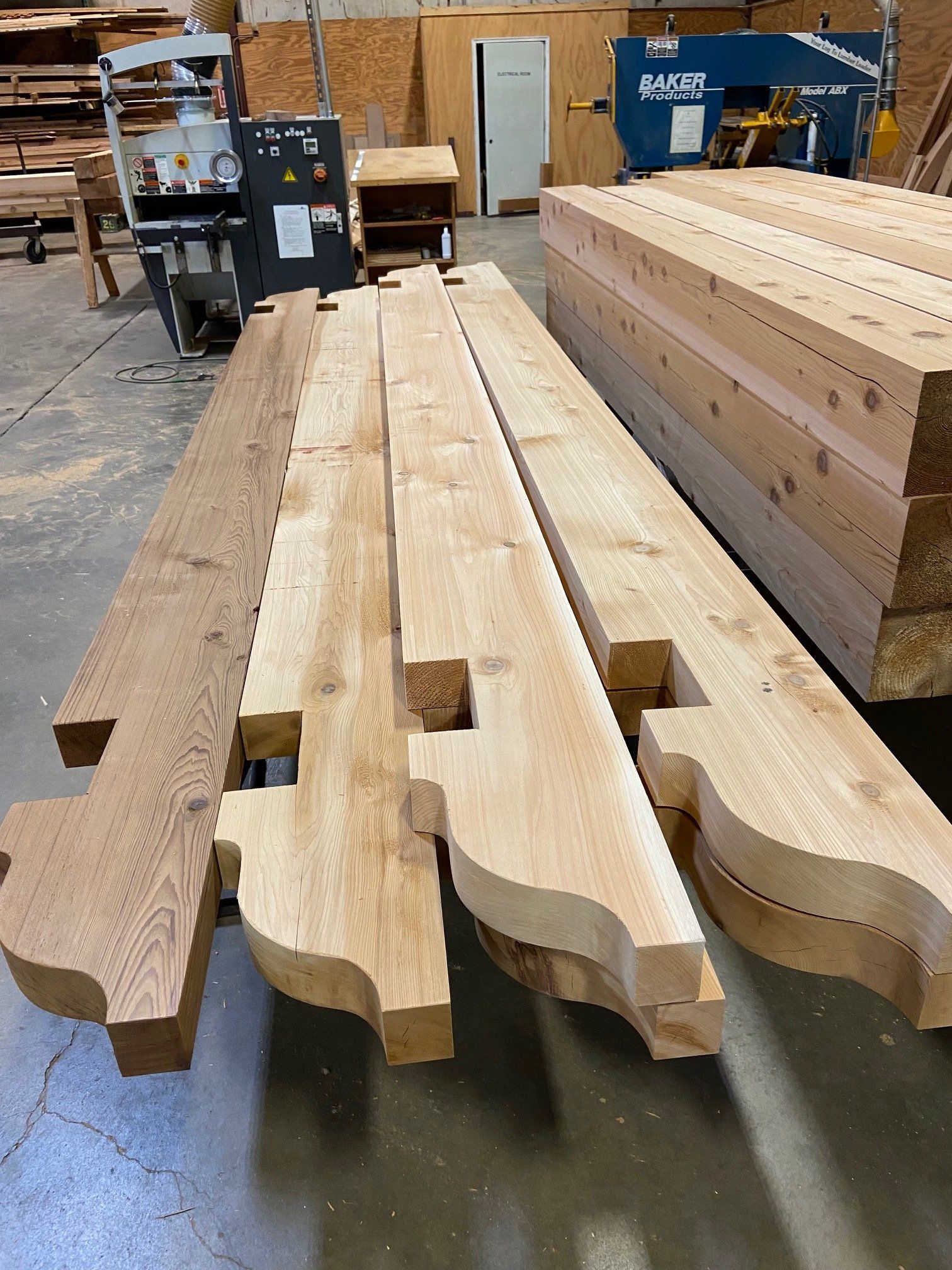 custom cut timbers for a pergola