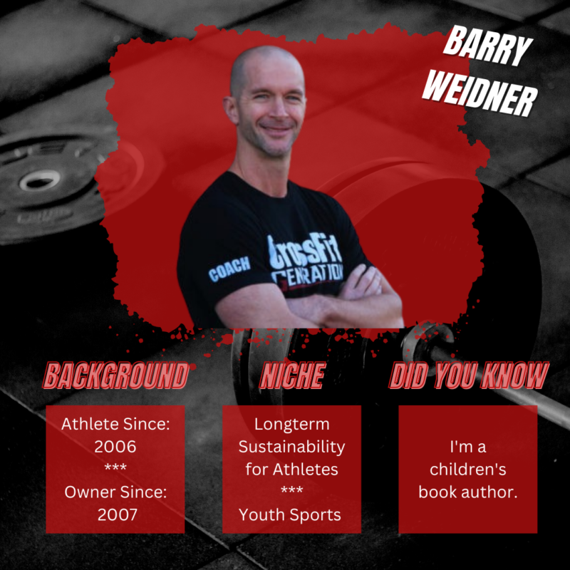 Barry weidner is a youth sports book author