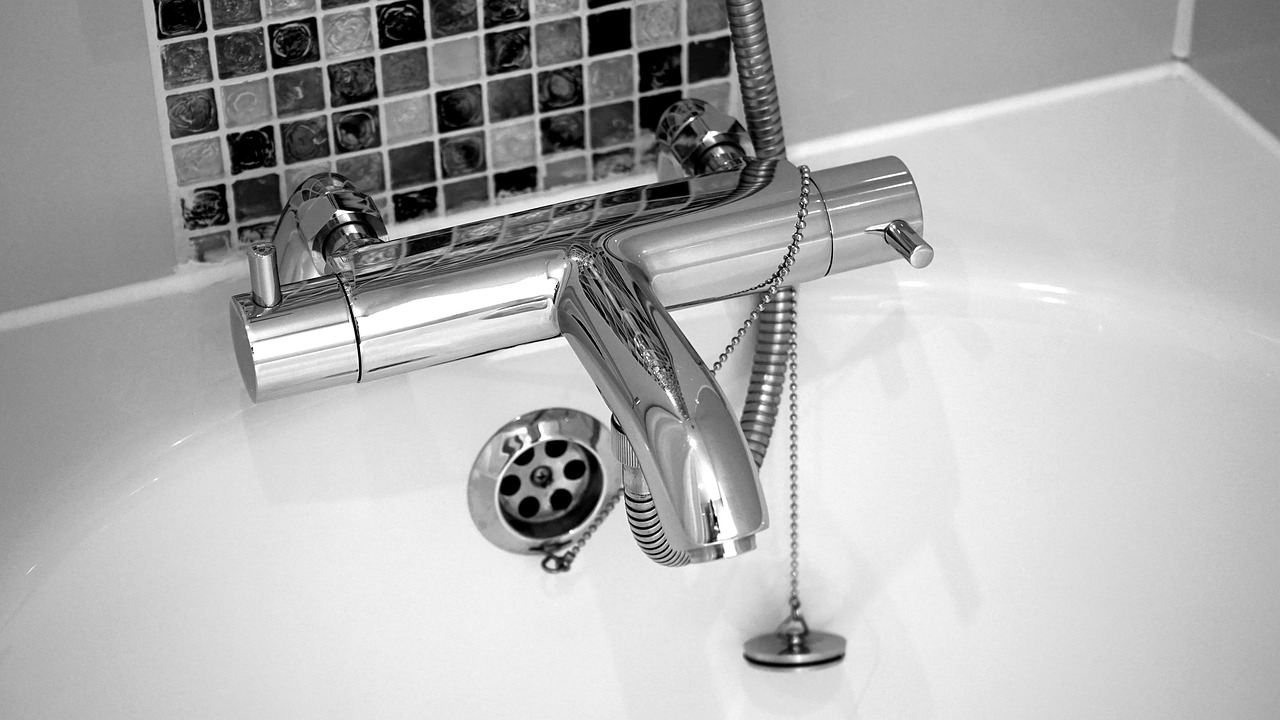 Faucet in a washroom