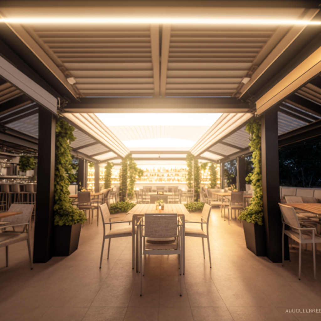Pergola per ristoranti