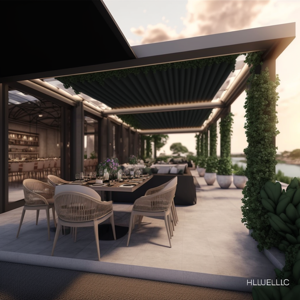 Pergola per ristoranti