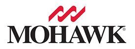 Mohawk logo in black text with a red emblem above the wordmark
