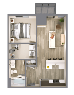 1bed
