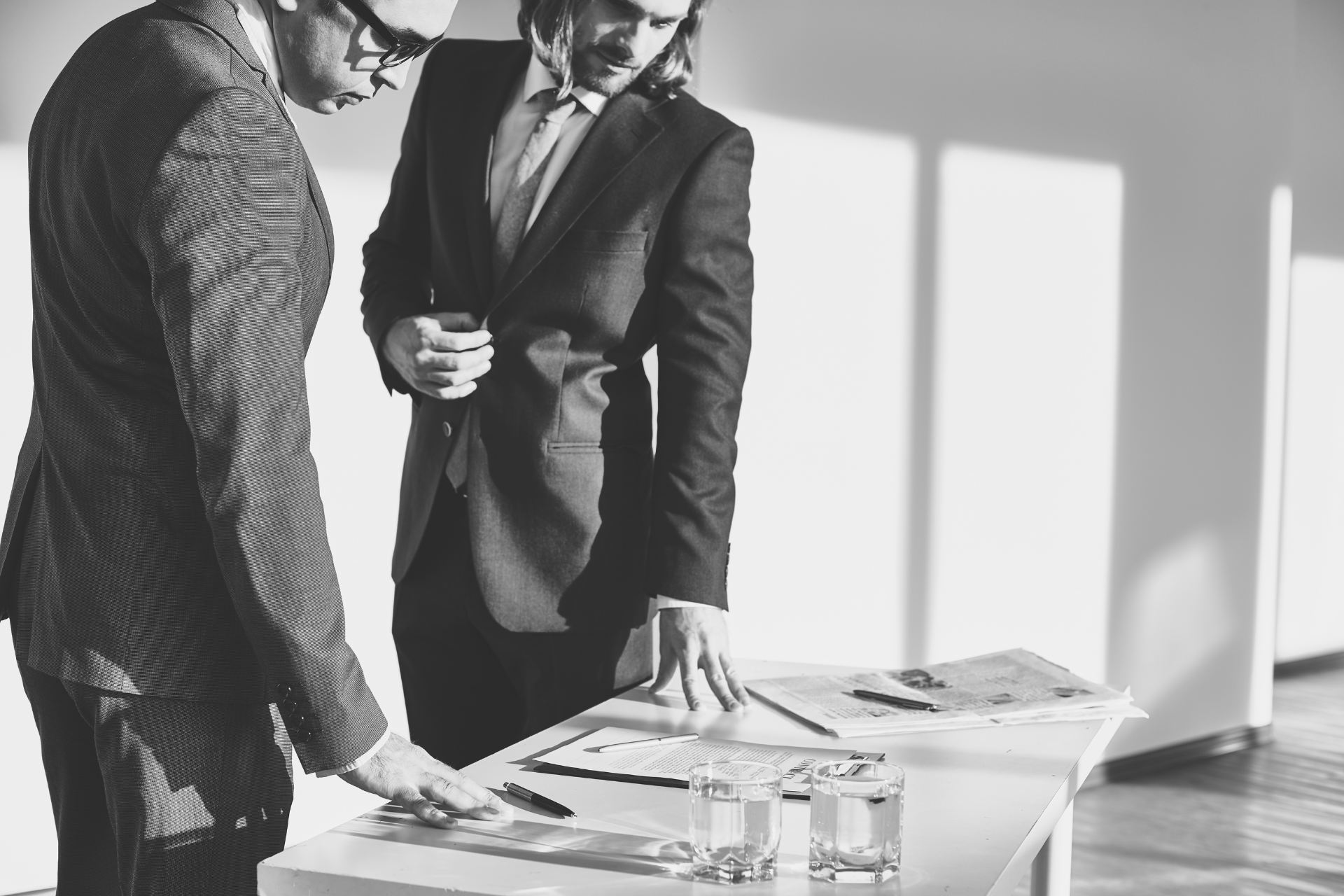 Executive commercial real estate planning discussion
