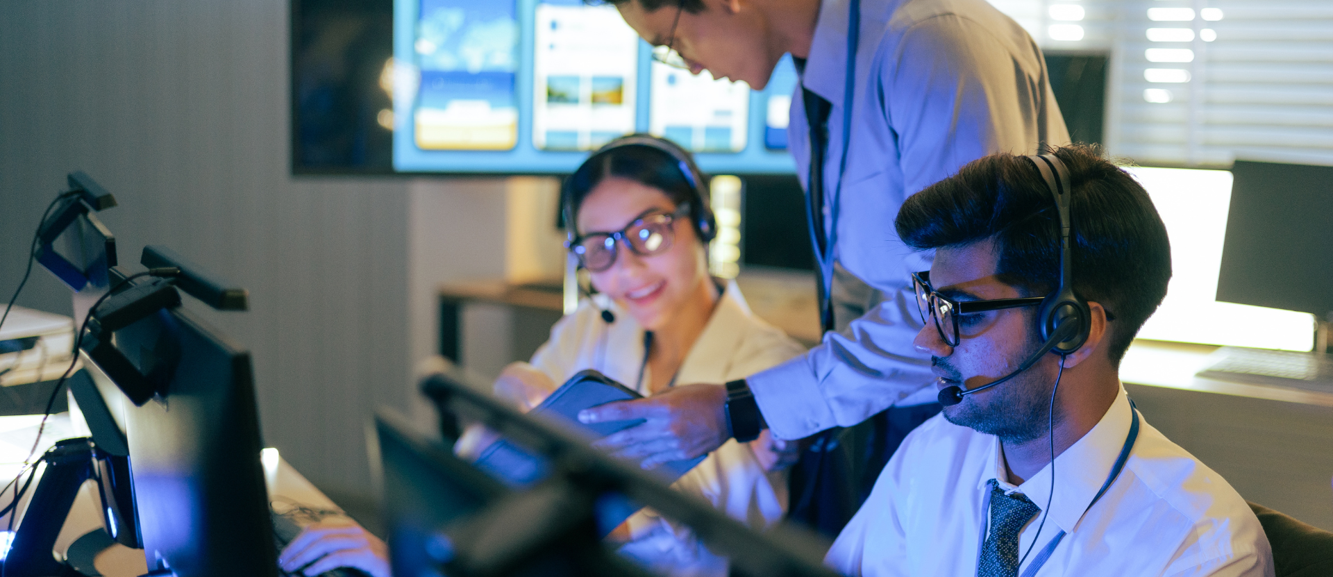Healthcare executives discussing cybersecurity provider selection