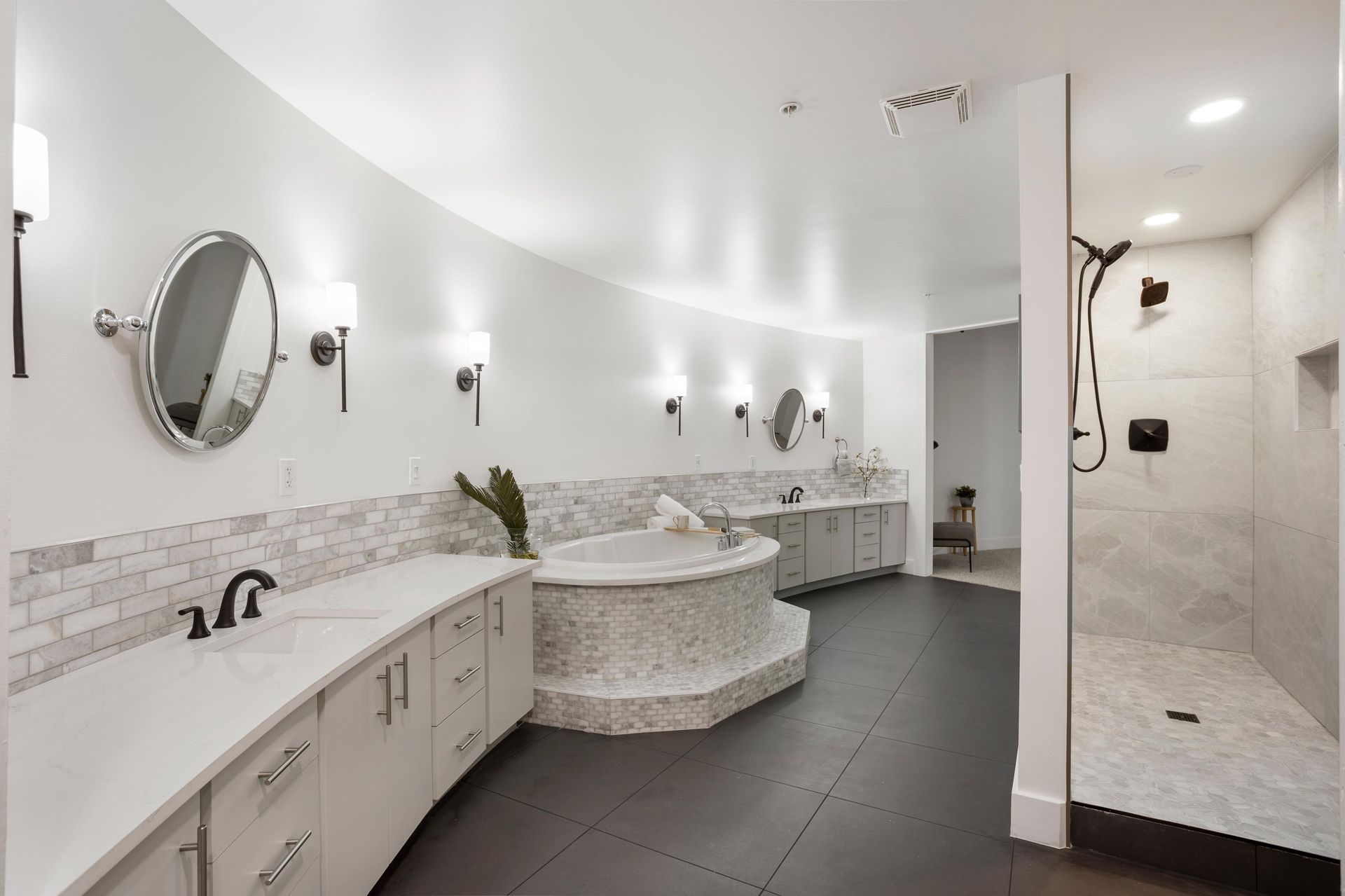 3D Property tour of kitchen