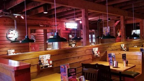 Commercial restaurant interior lighting installation by NS Electric WV