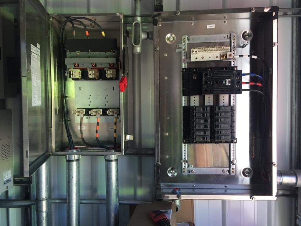 Industrial indoor electrical box ready for wiring by NS Electric