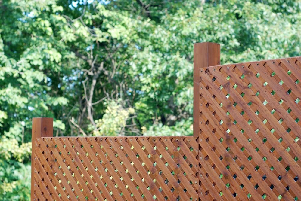 A Wooden Lattice Fence with Trees in 
The Background — Byron & Beyond Fencing In Billinudgel, NSW