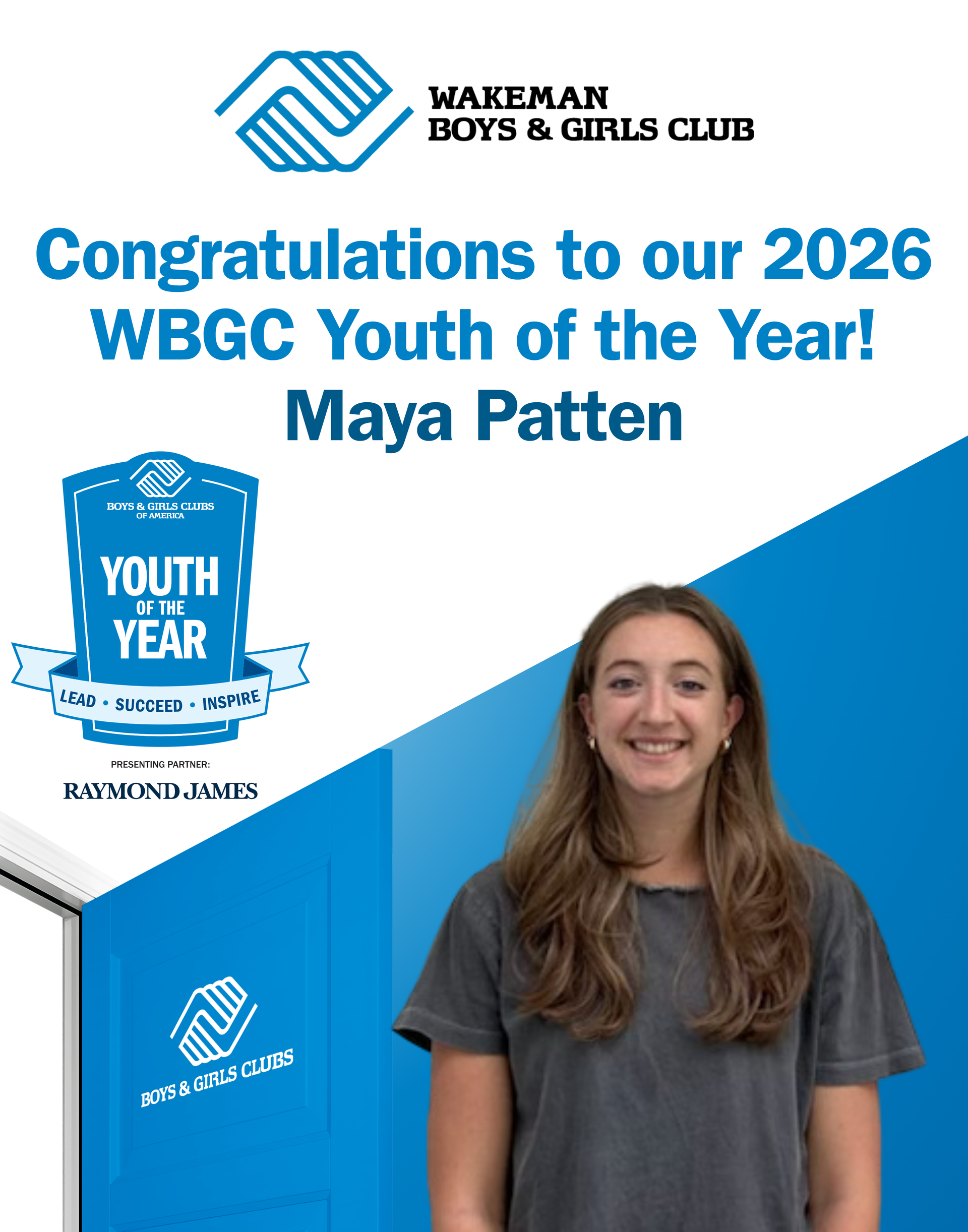 Congratulations to our 2026 WBGC Youth of the Year!