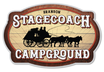 A sign that says stagecoach campground on it