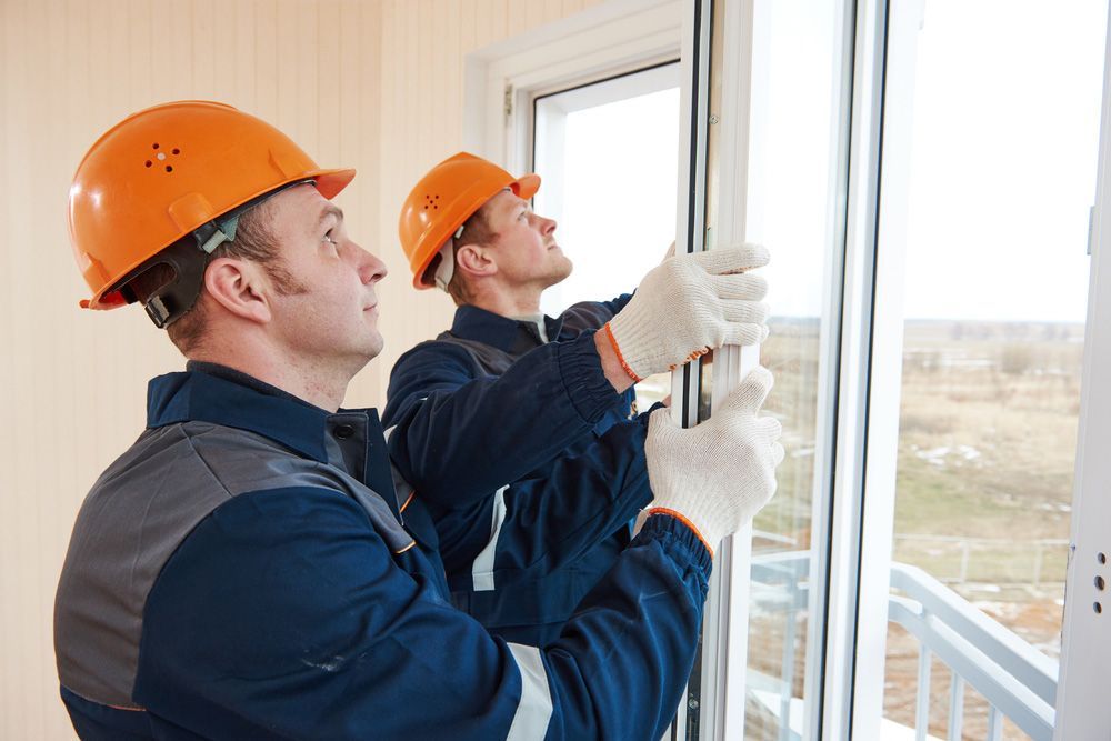Two Workers Installation Windows — Glass Repairs & Installations in Gunnedah, NSW