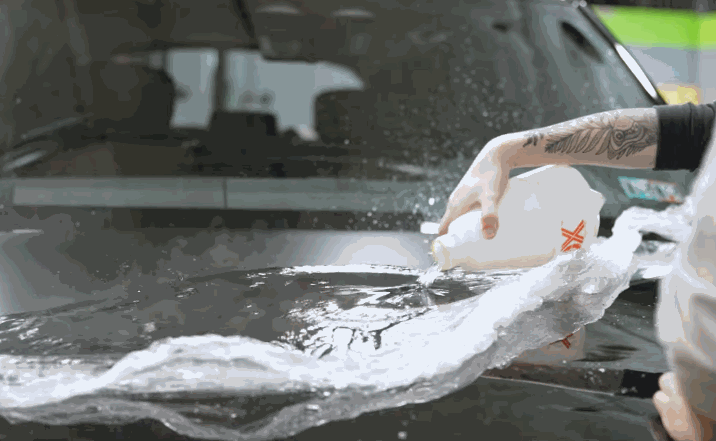 Precision machine cutting sheets of paint protection film to fit a specific vehicle design.