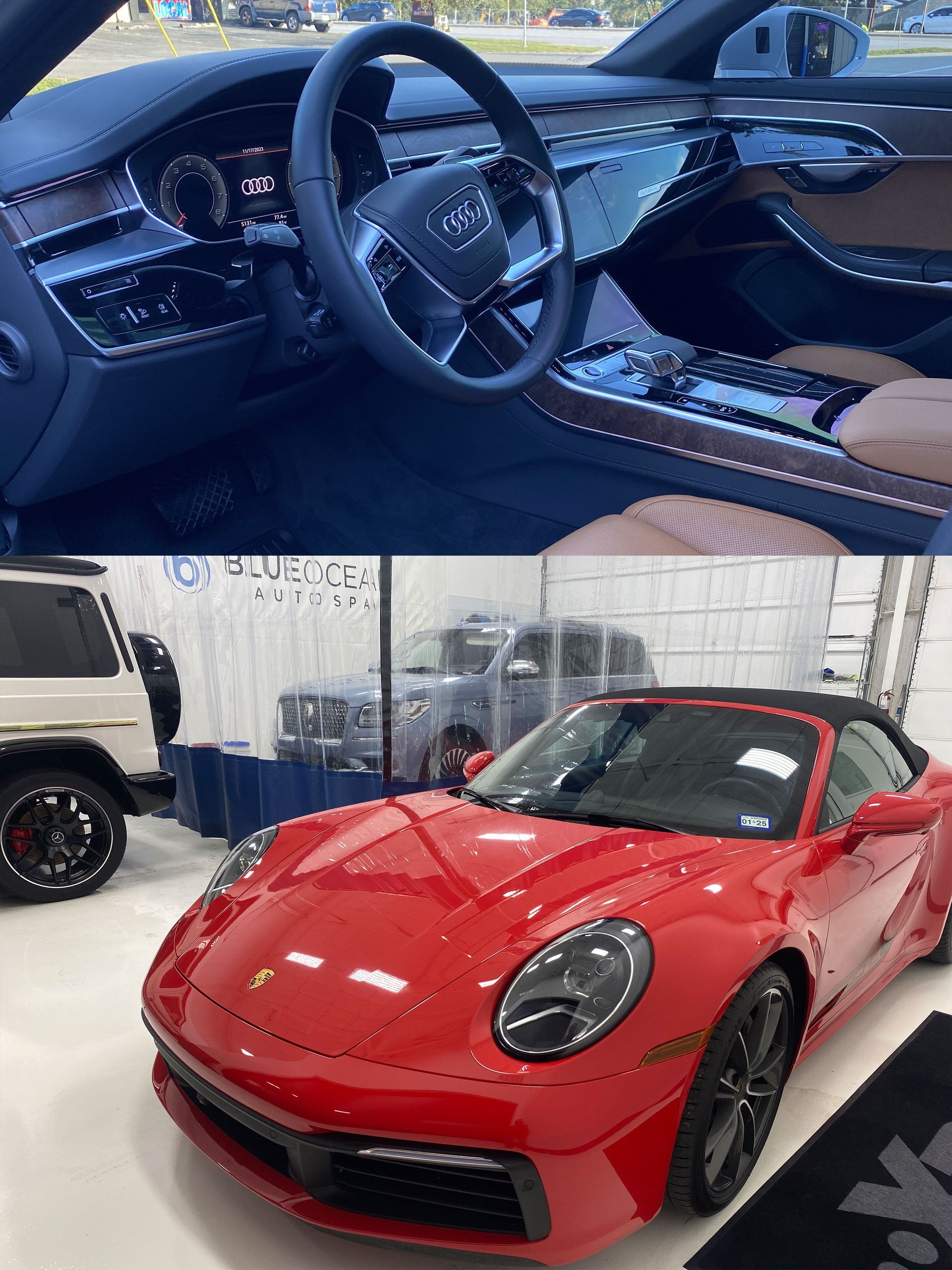 Audi Interior and Porsche Exterior