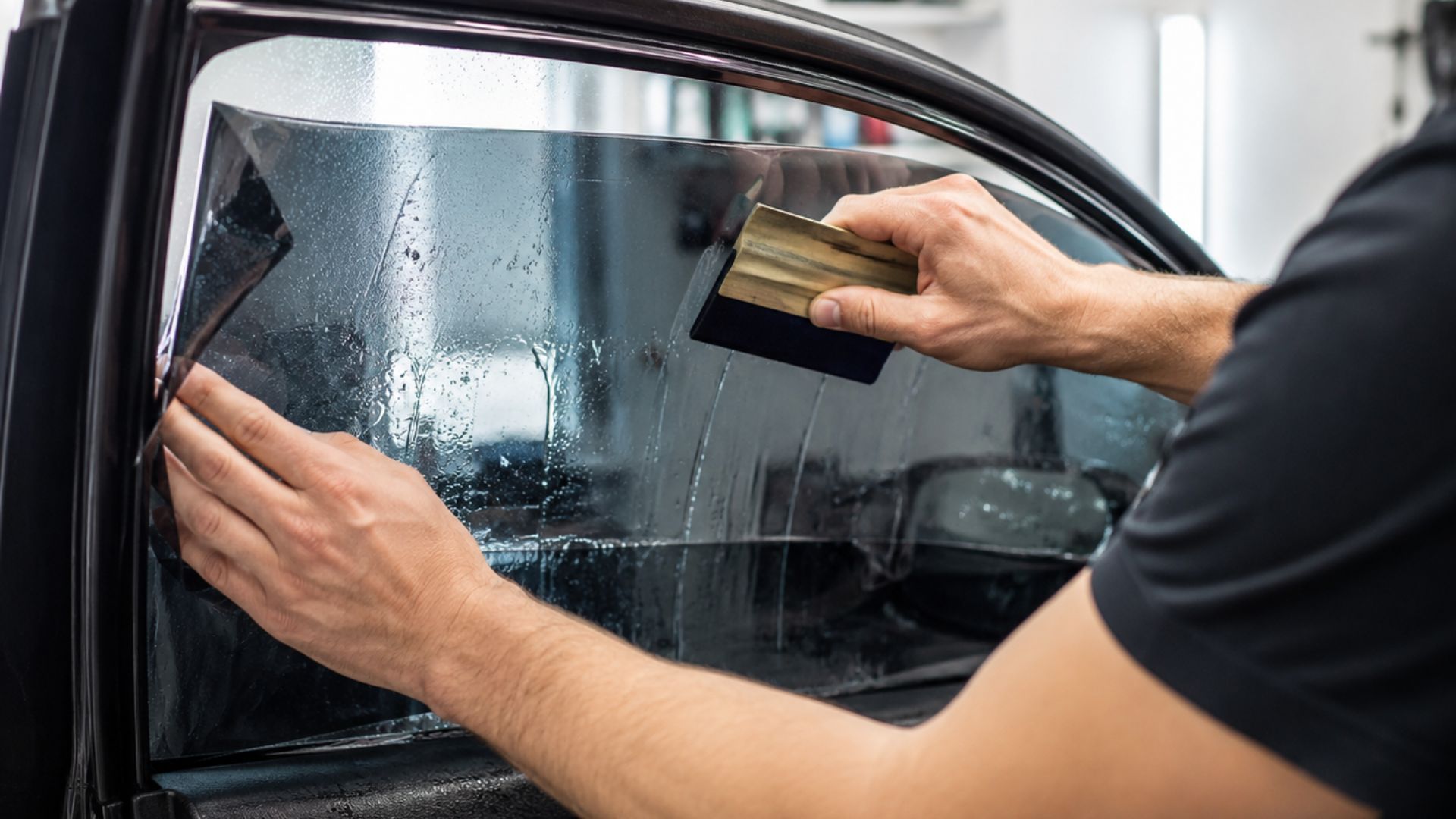 Car window tint installation