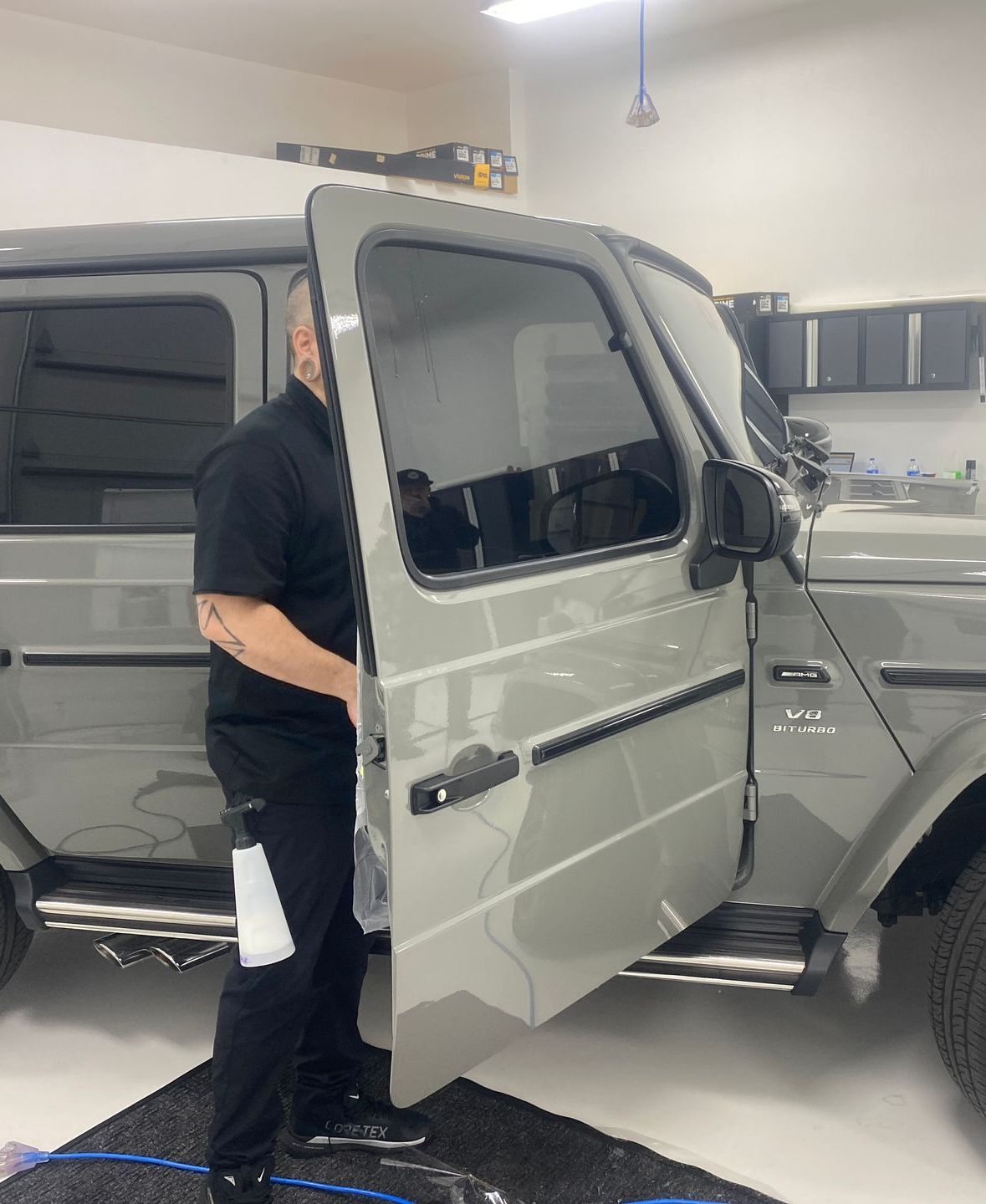 Applying Tint to G Wagon James
