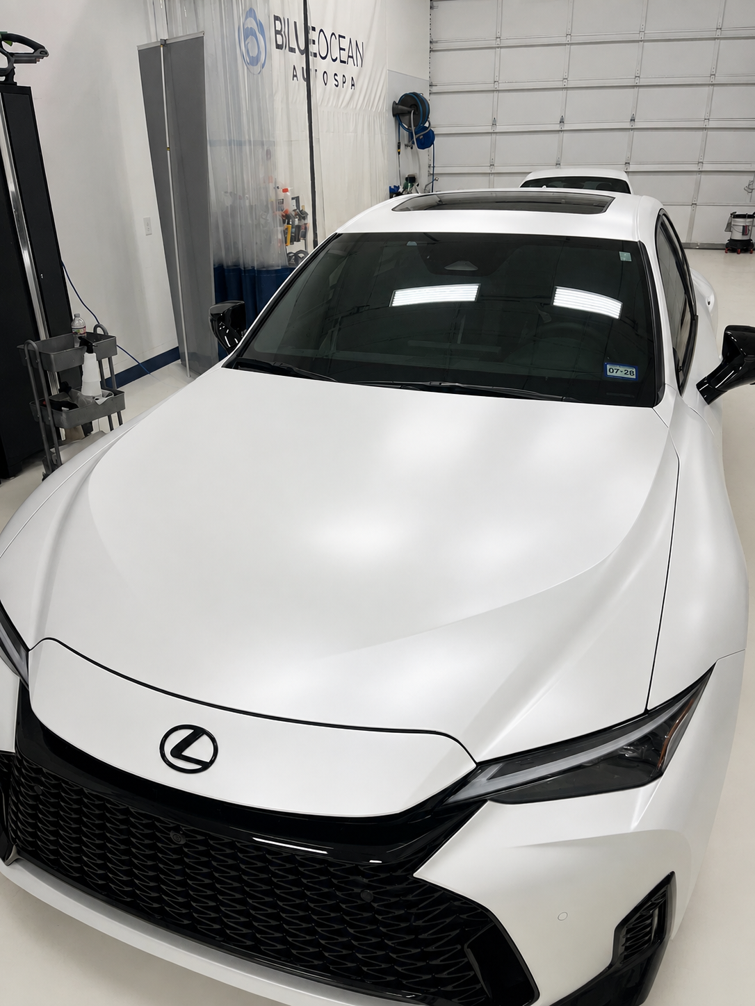 Lexus in satin paint  coated with a satin ceramic coating.