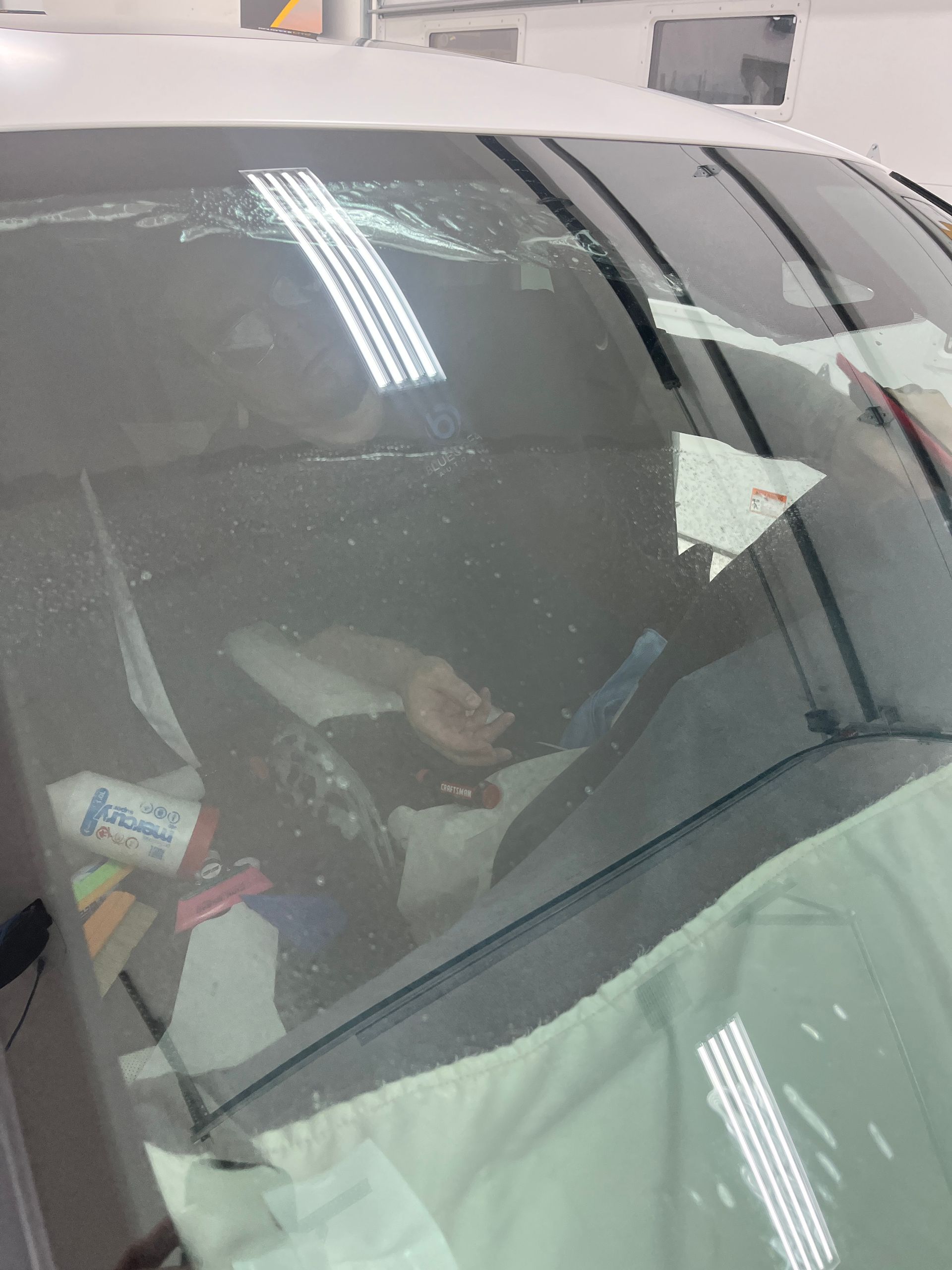 XPEL XR Plus windshield tint installation on Lexus IS 350 F.