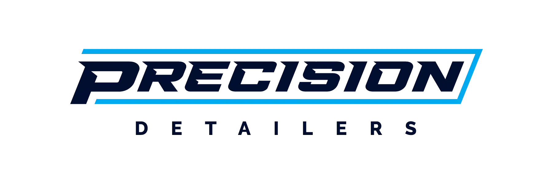 Logo for Precision Detailers. The word