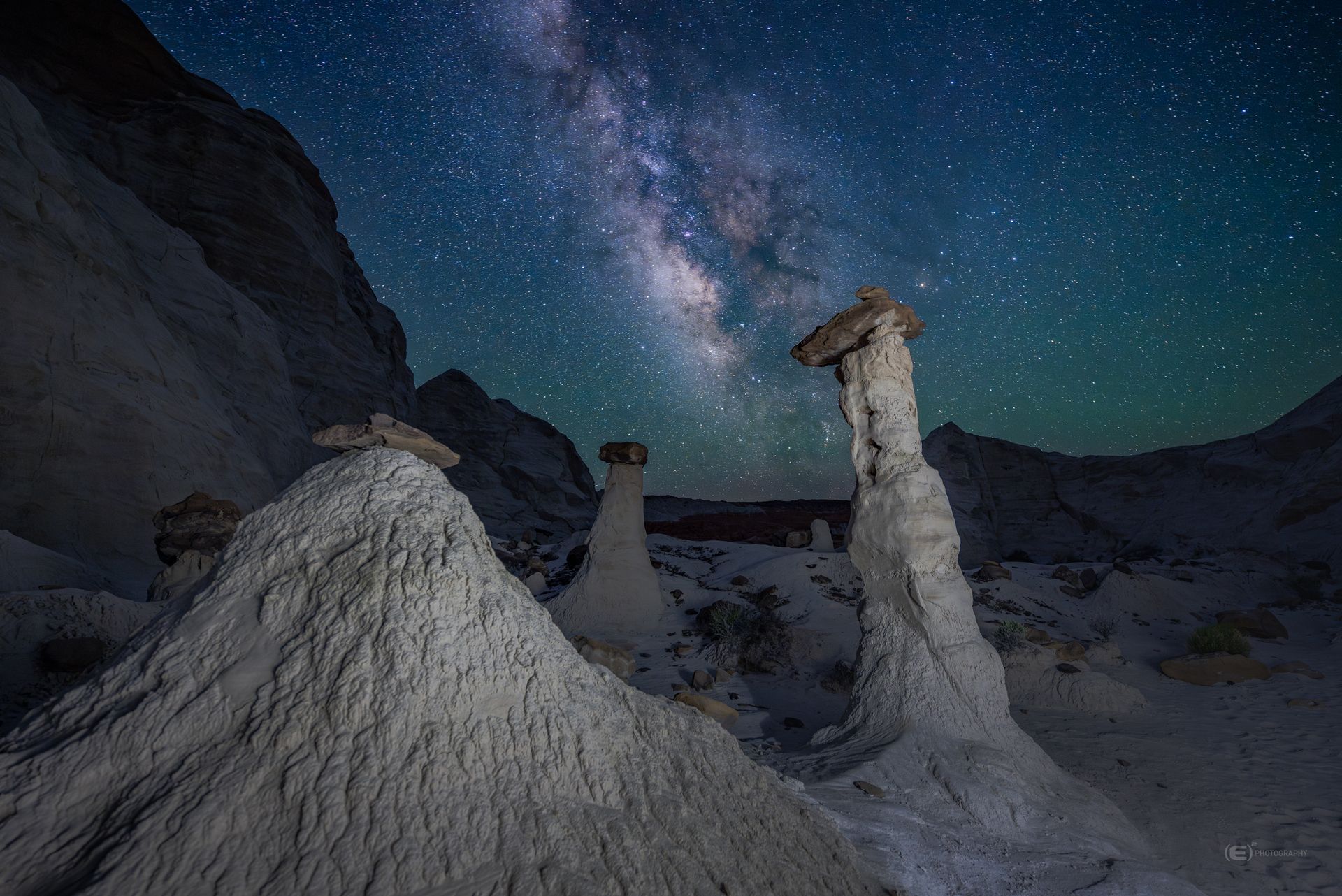 Spires and The Milky Way