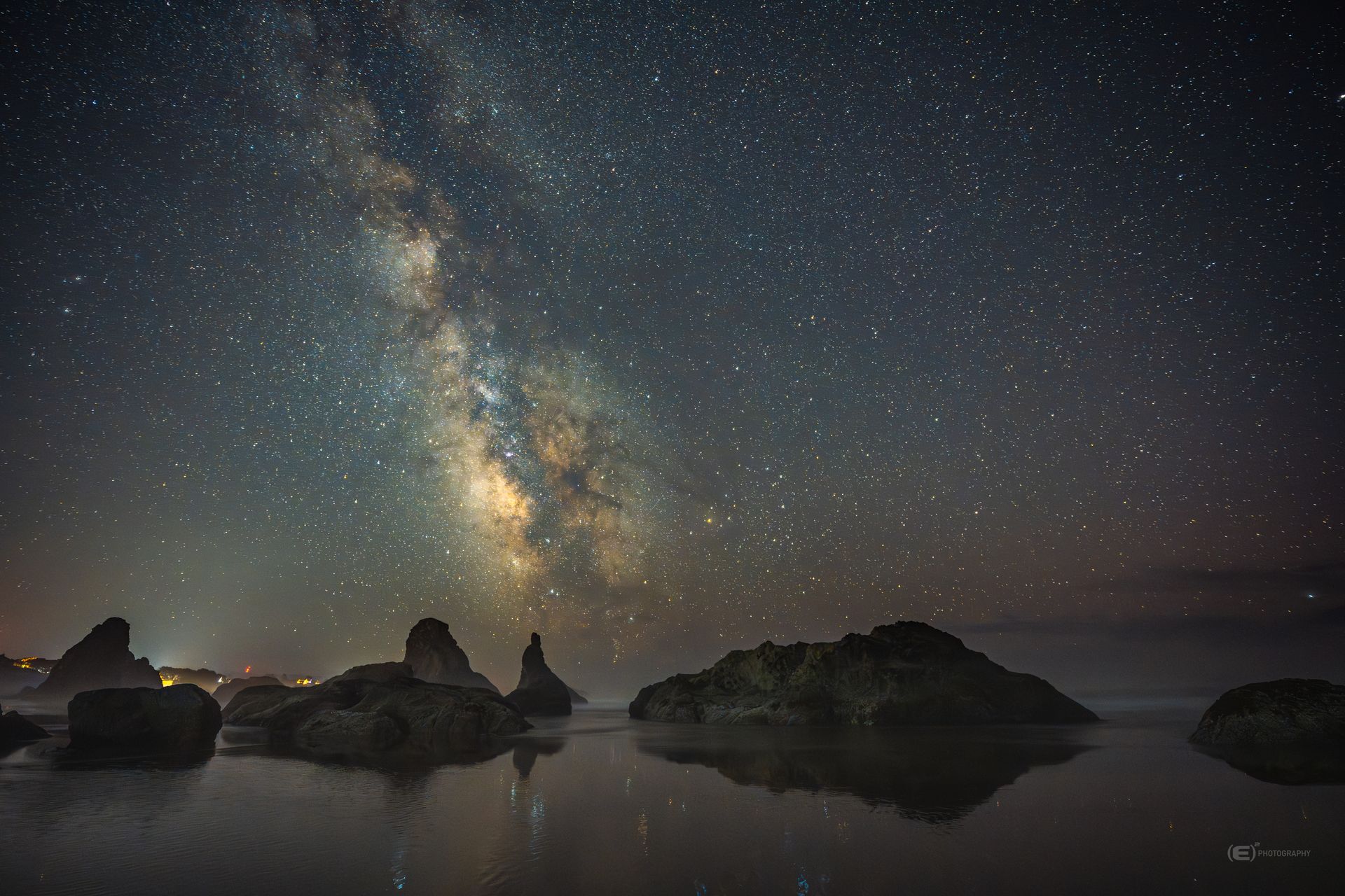 Star Gazing with Waves Crashing