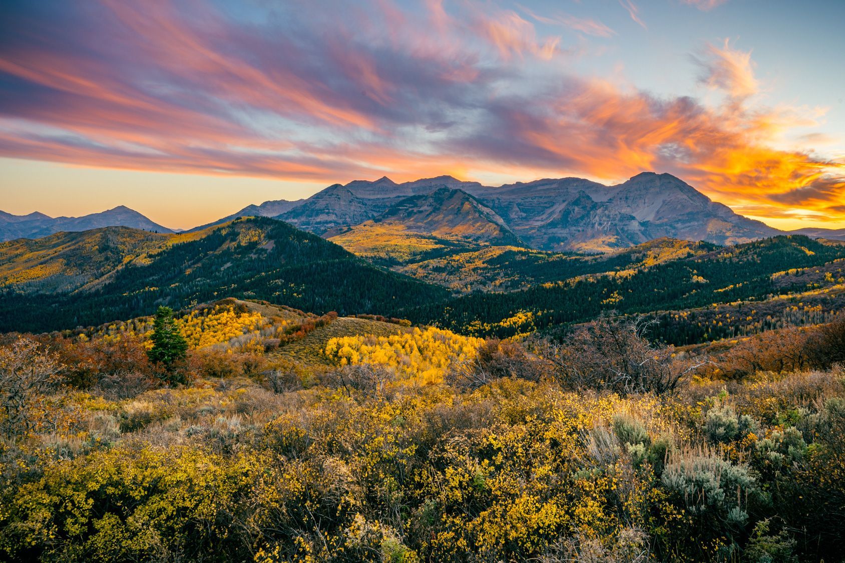 Wasatch Back Sunset