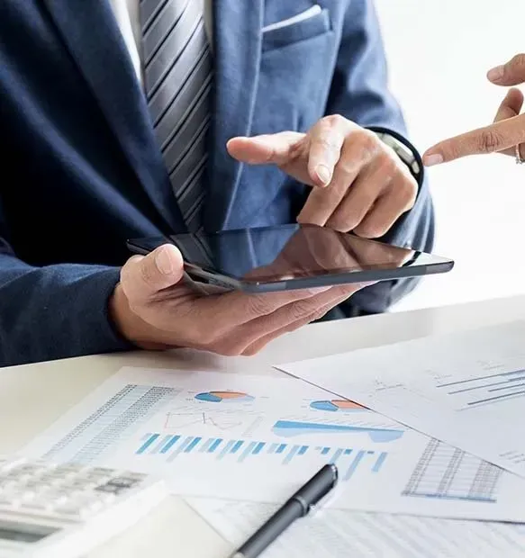 Man Holding a Tablet  — Tax Accountant in Rockhampton