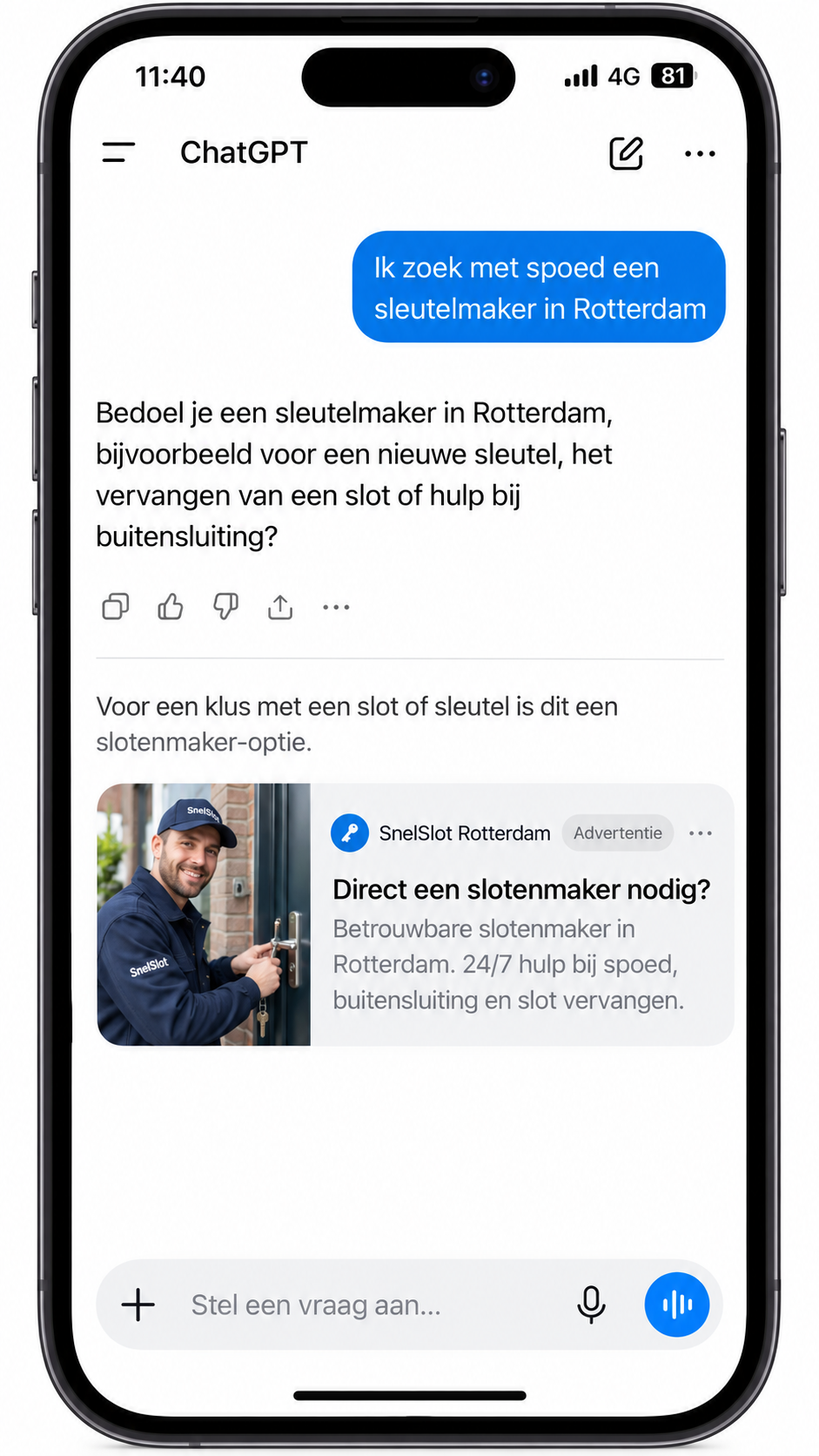 adverteren in chat gpt