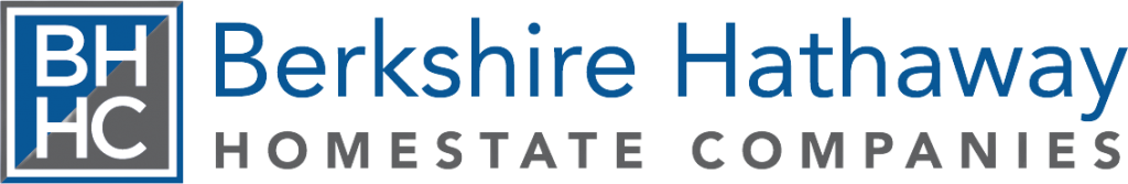 Berkshire Hathaway HomeServices logo in blue and gray text with a house icon.