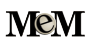 MoM logo in black serif letters with the center “O” stylized as a gold coin or ring