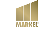 Markel logo with gold stylized bars above the word “MARKEL”