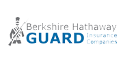 Berkshire Hathaway GUARD Insurance Companies logo with blue “GUARD” text and a gray archer icon