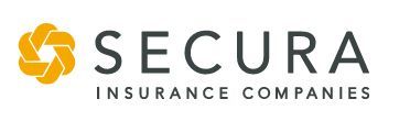 SECURA Insurance Companies logo in gold and black on a white background