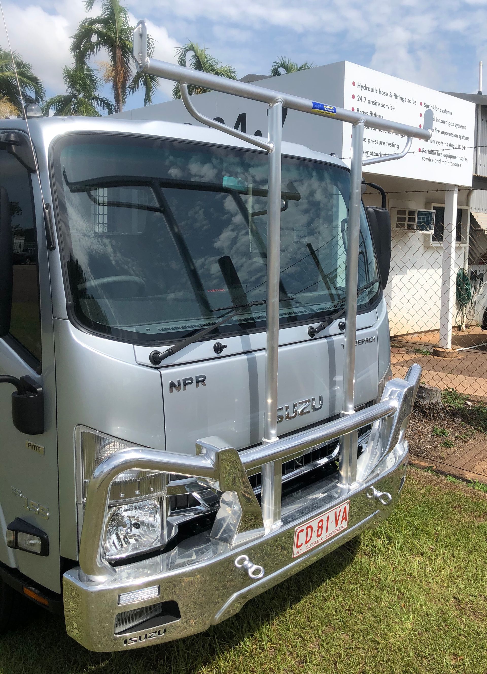 A Silver Truck modified front bar — Allycraft Modifications in Berrimah, NT