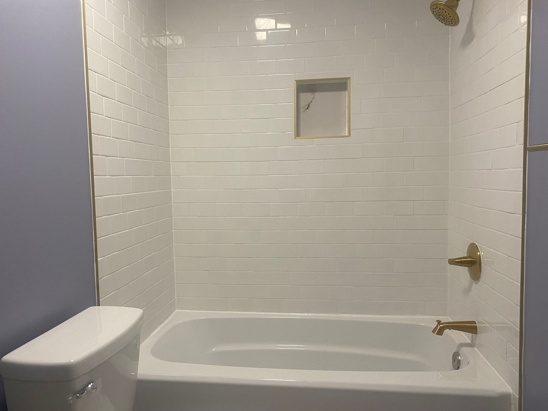 Gold tub surround
