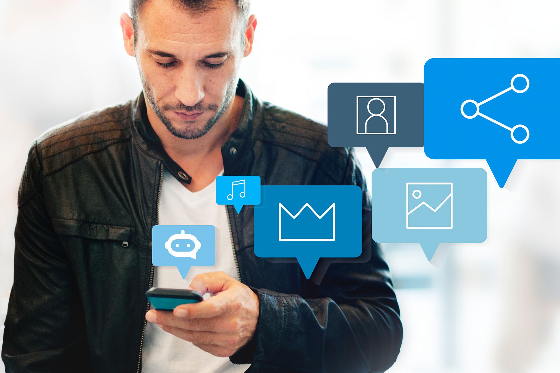 Business chatbot managing customer interactions