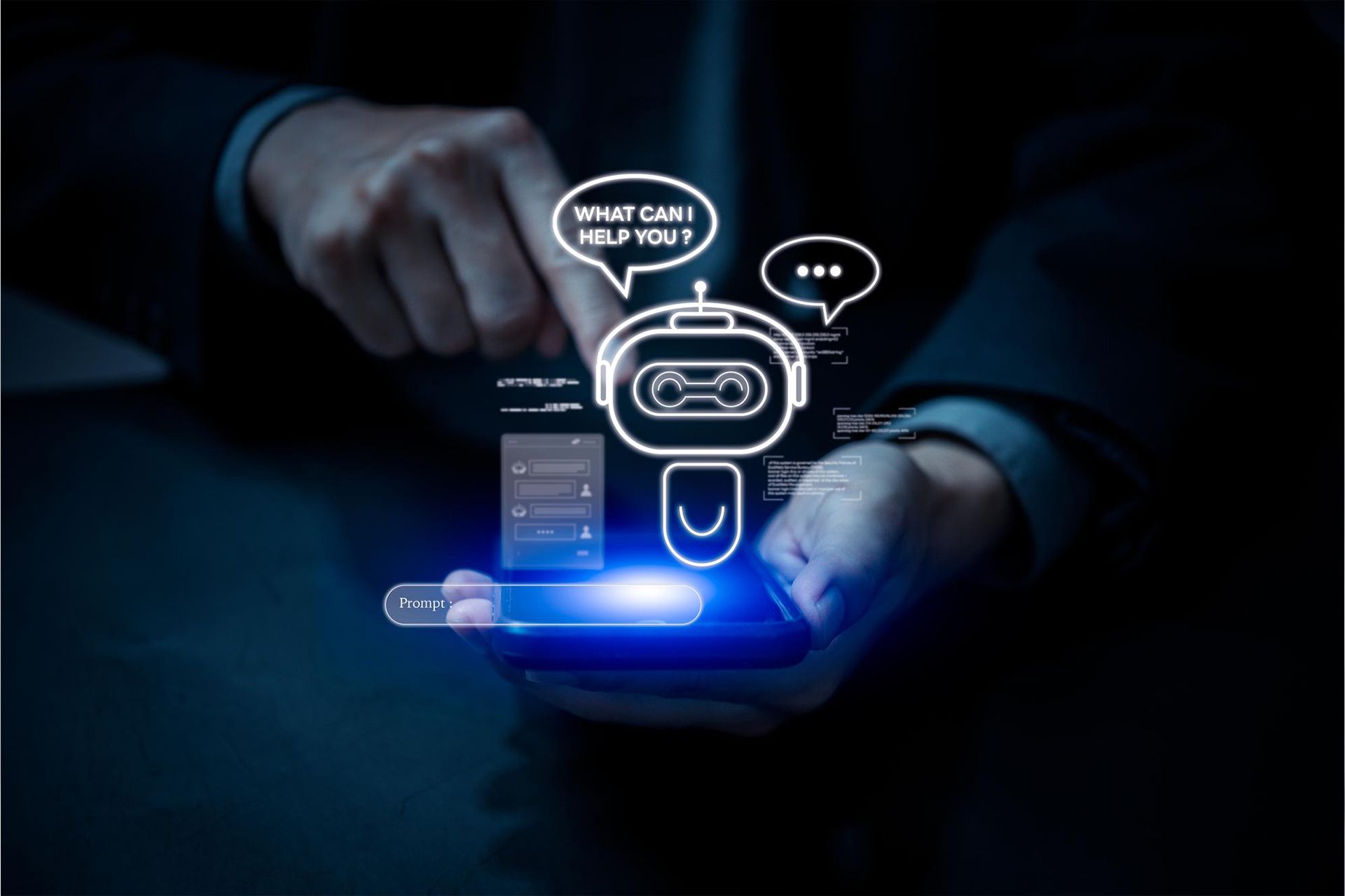 AI chatbot helping website visitors become qualified leads