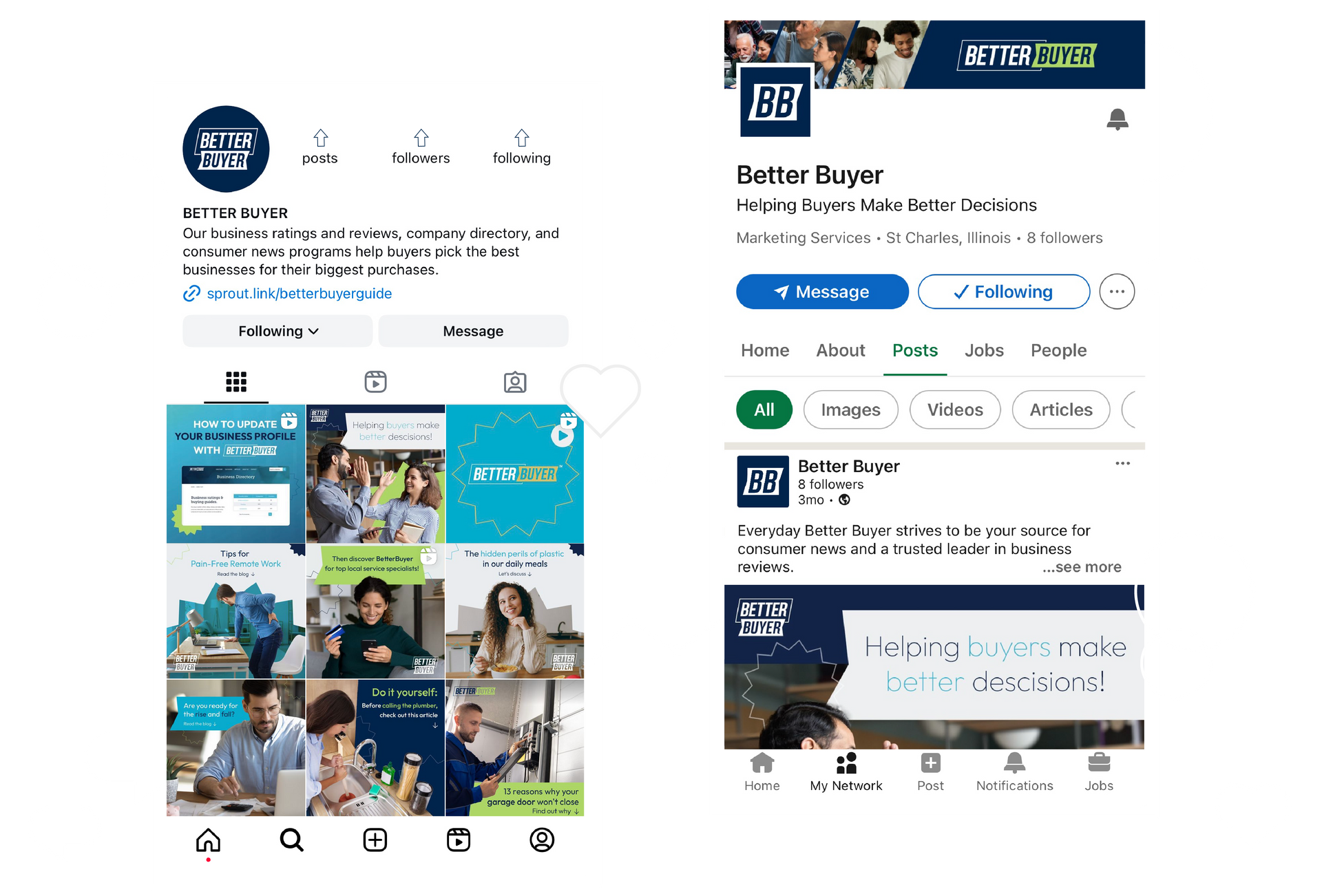 Follow Better Buyer on social media.