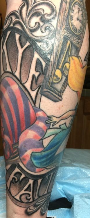 Tattoo on arm, featuring 