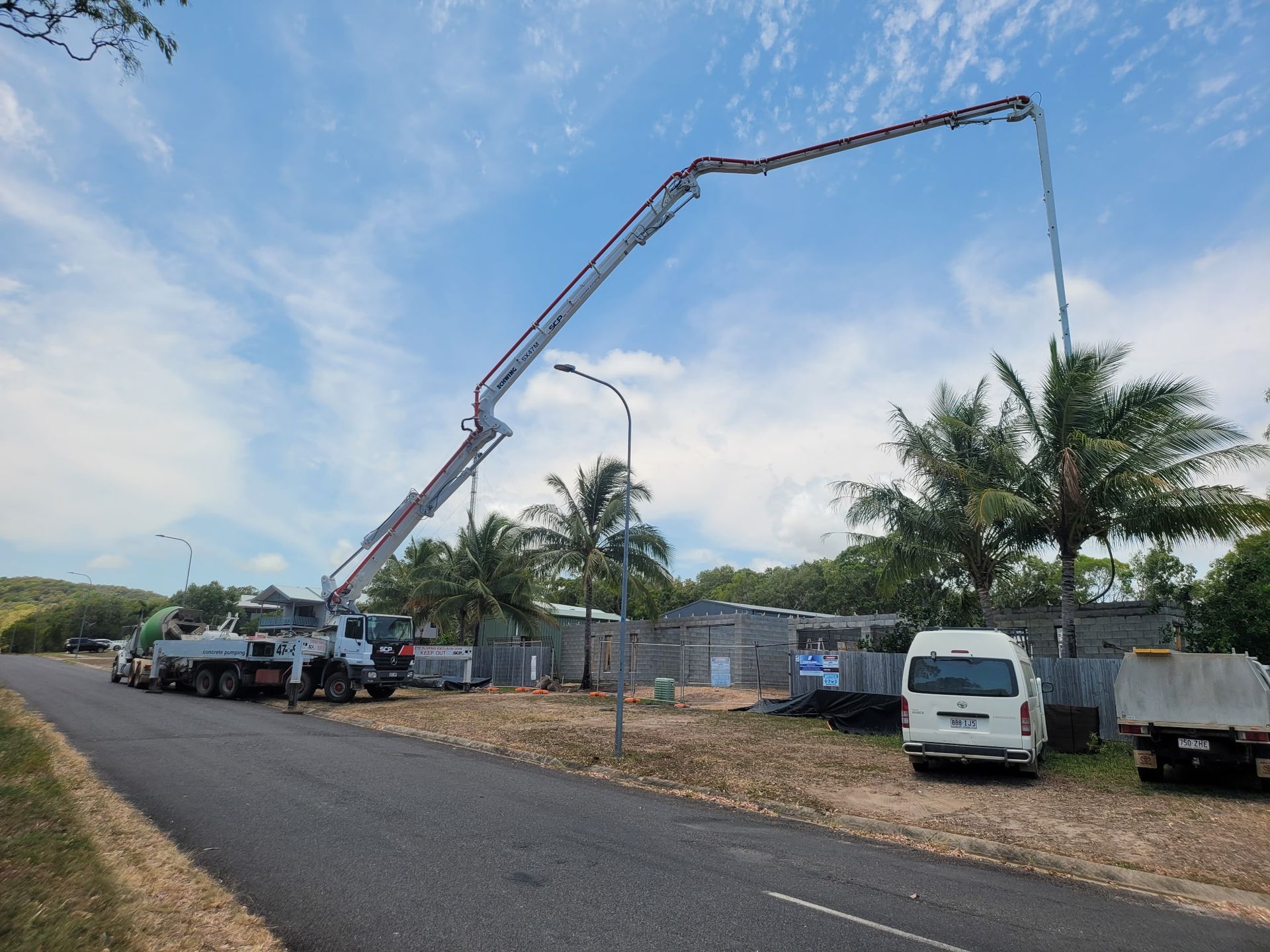 Residential concrete pumping