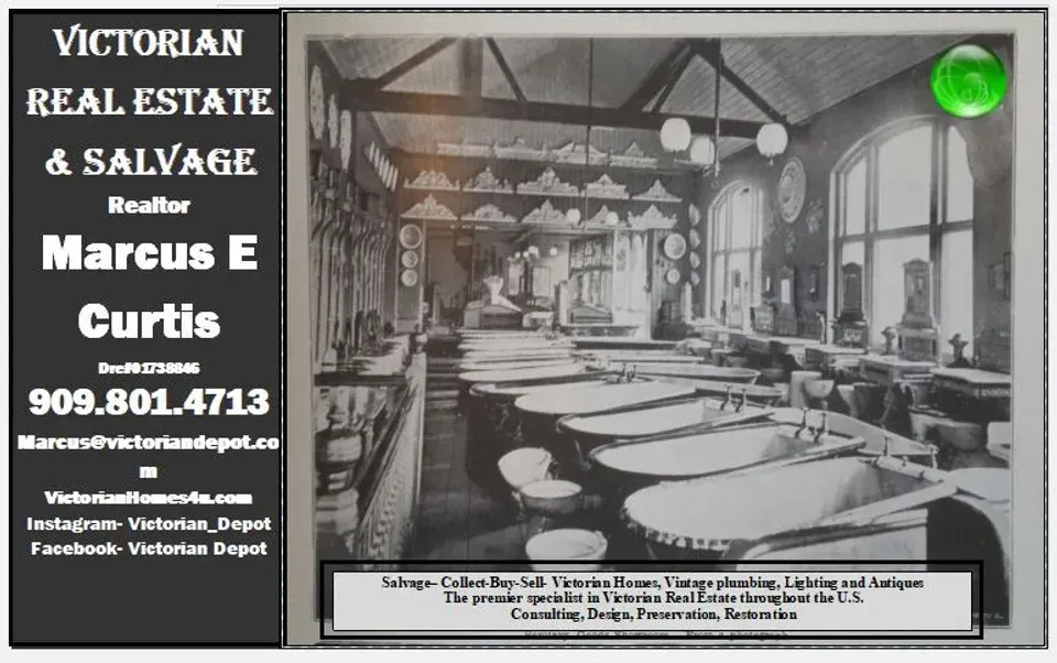 A poster for victorian real estate and salvage