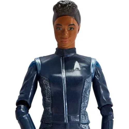 A close up of a star trek action figure