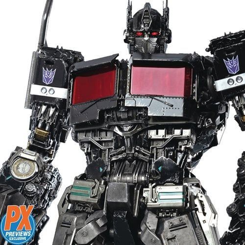 A close up of a transformer robot on a white background.